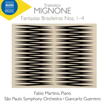 Capa do álbum, com o nome do álbum e artistas/grupos envidos escrito, além de uma arte gráfica ao centro e a logo da Naxos.