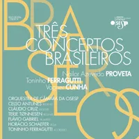A capa mostra letras amarelas soltas em um fundo verde sólido, com logo da Osesp e nome do álbum.