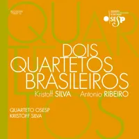 A capa mostra letras brancas soltas em um fundo amarelo sólido, com logo da Osesp e nome do álbum.