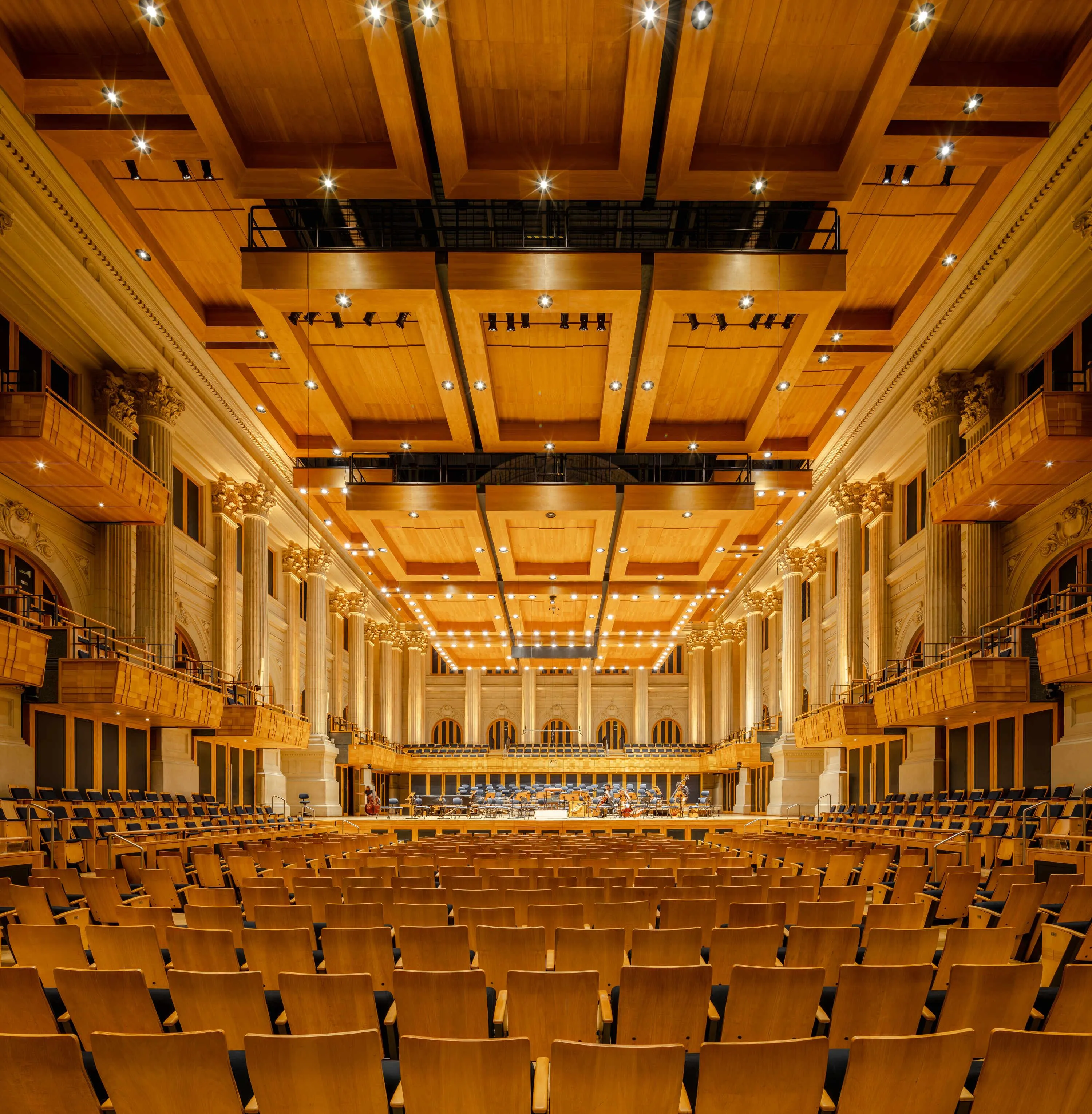 Foto da sala de concertos da Sala São Paulo.