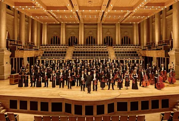 Osesp no palco da Sala São Paulo, 2023. Foto de Mario Daloia.