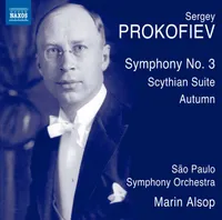 Capa do álbum com foto do Prokofiev ao fundo.